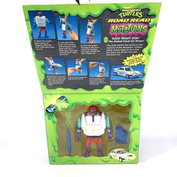 Teenage Mutant Ninja Turtles Road Ready Don Mutations Toy 1993 TMNT NEW - Picture 2 of 8
